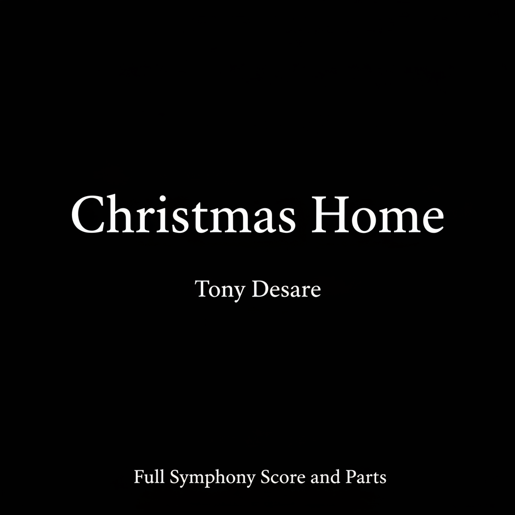 Christmas Home symphony score cover by Tony DeSare