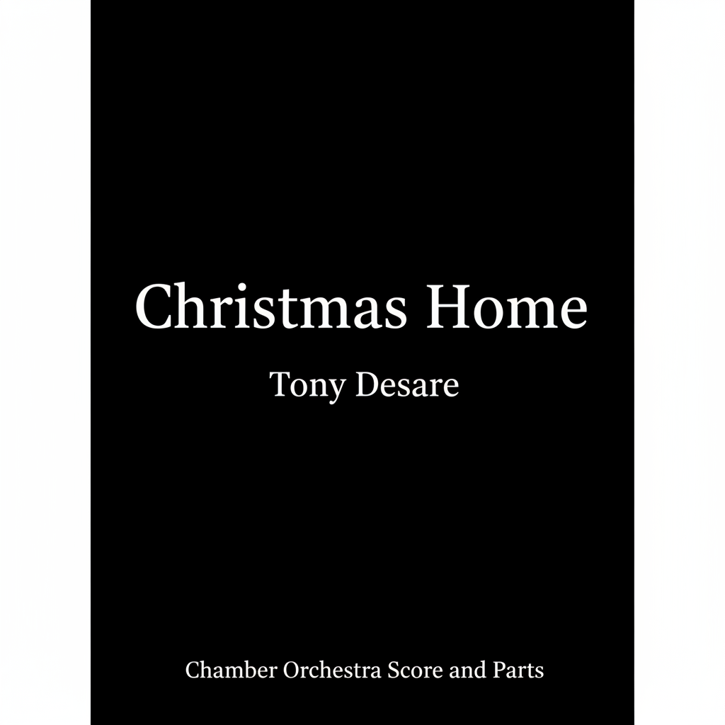 Christmas Home chamber orchestra score cover by Tony DeSare
