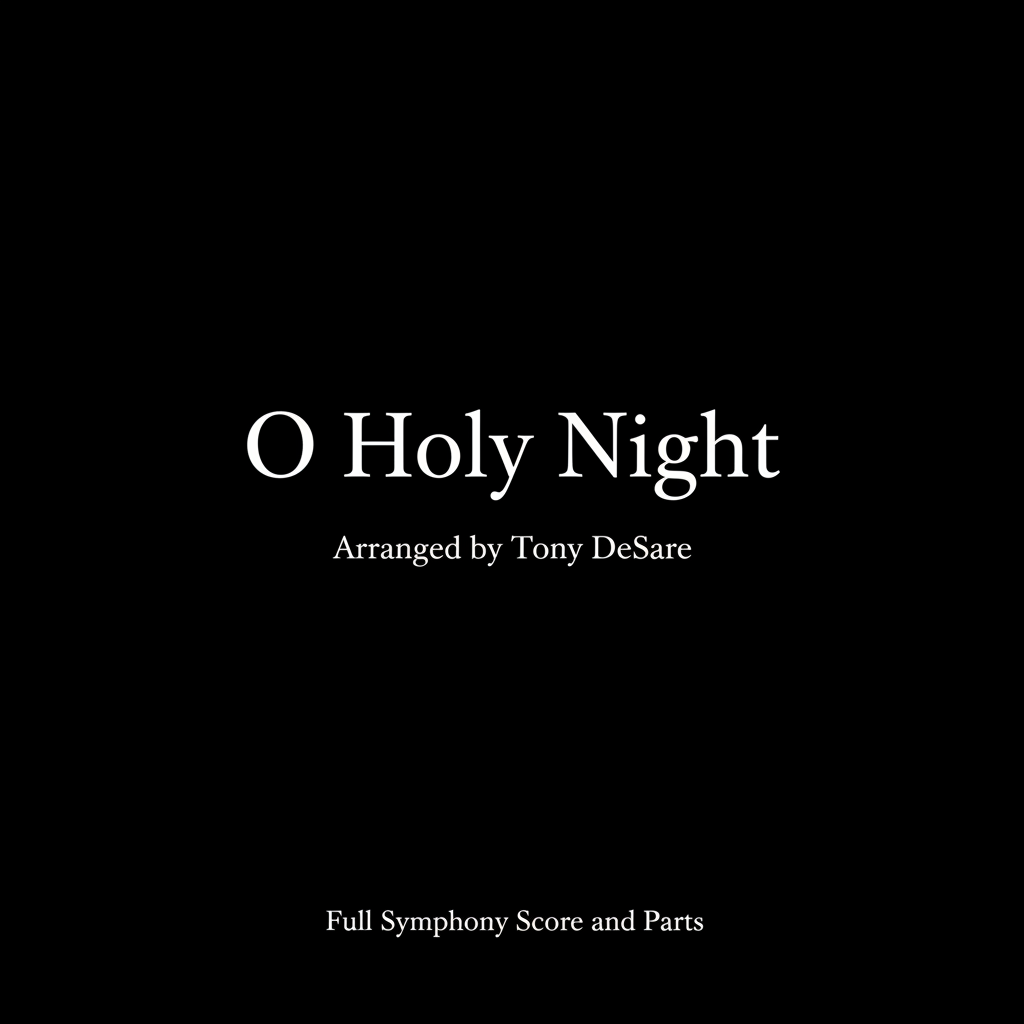 O Holy Night symphony score cover arranged by Tony DeSare