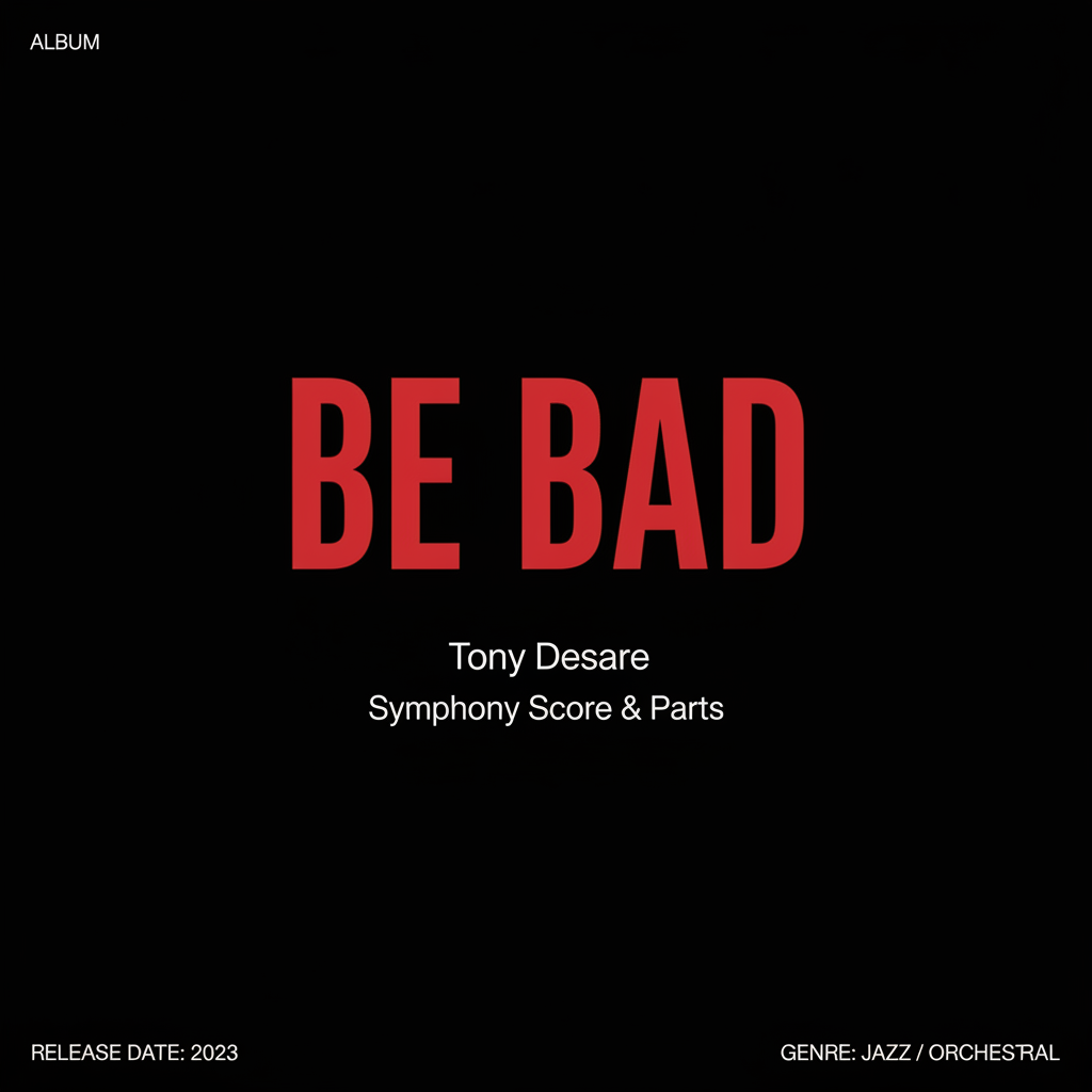 Be Bad symphony score cover by Tony DeSare
