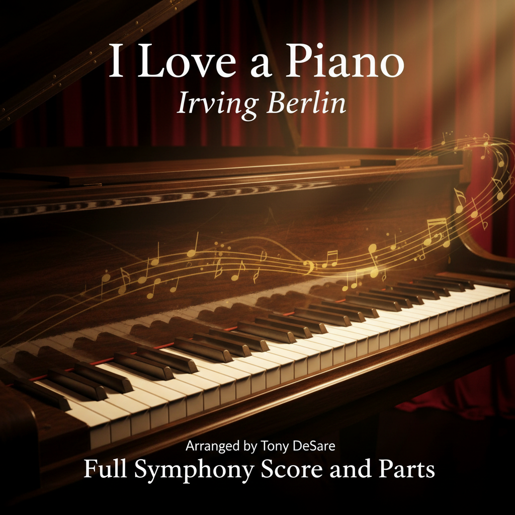 I Love a Piano symphony score cover arranged by Tony DeSare